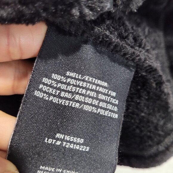 NEW 32 Degrees Heat Women's M Black Faux Fur Zip-Up Jacket - Picture 6 of 9